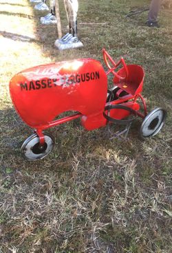 Garden decor - iron 30” tractor