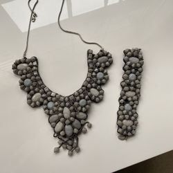 Necklace With Matching Bracelet 
