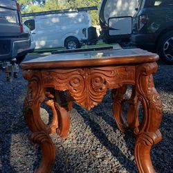 Antique Hand Carved Side Tables