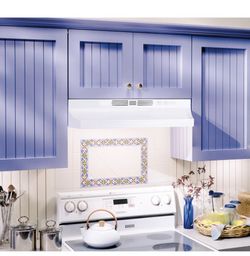 New - 4 pieces- 30Inch Ductless Under-Cabinet Range Hood, WHITE