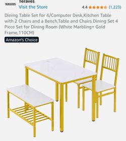 Stone top dining table