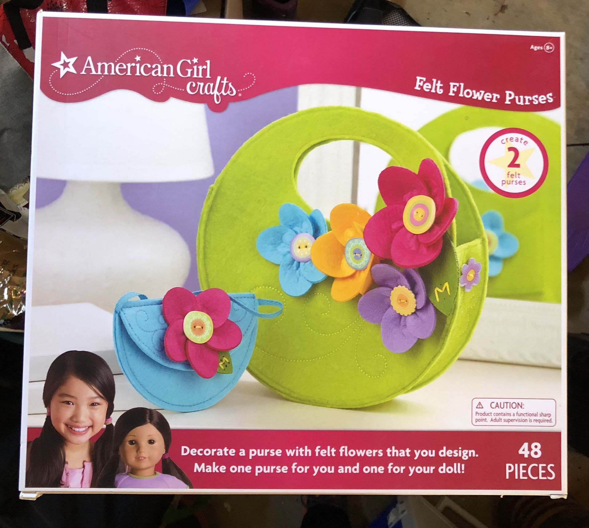 American Girl Felt Flower Purse