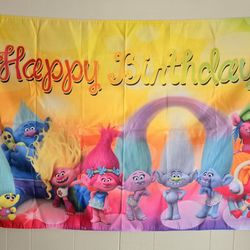 Troll Birthday Banner