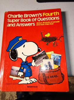 Vintage 1979 Charlie Brown's Fourth Super Book of Questions and Answers Hardcover