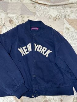 Edikted Big Apple Oversized Bomber Jacket
