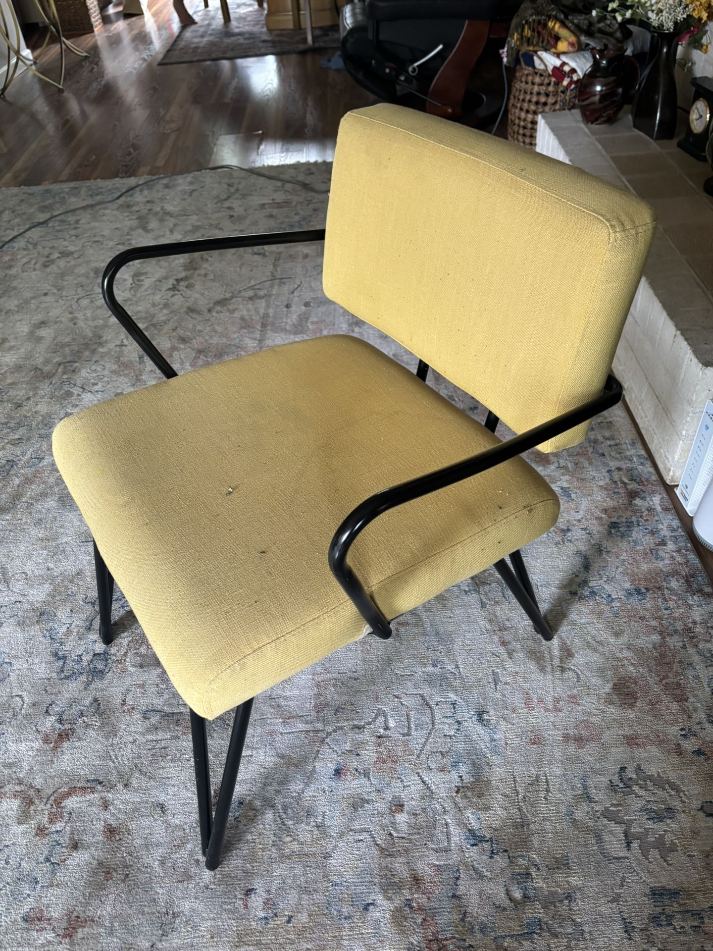 Yellow Vintage Style Chair 