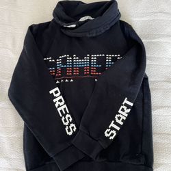 H&M Kids “Gamer” Shawl  Neck Sweatshirt Size 6-8Y