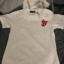 Chrome Hearts x Rolling Stones White T-Shirt