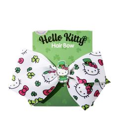 Super Cute! 🎀🎩☘️HELLO KITTY®️ St.Patrick’s☘️🎩 🎀Hair Bow