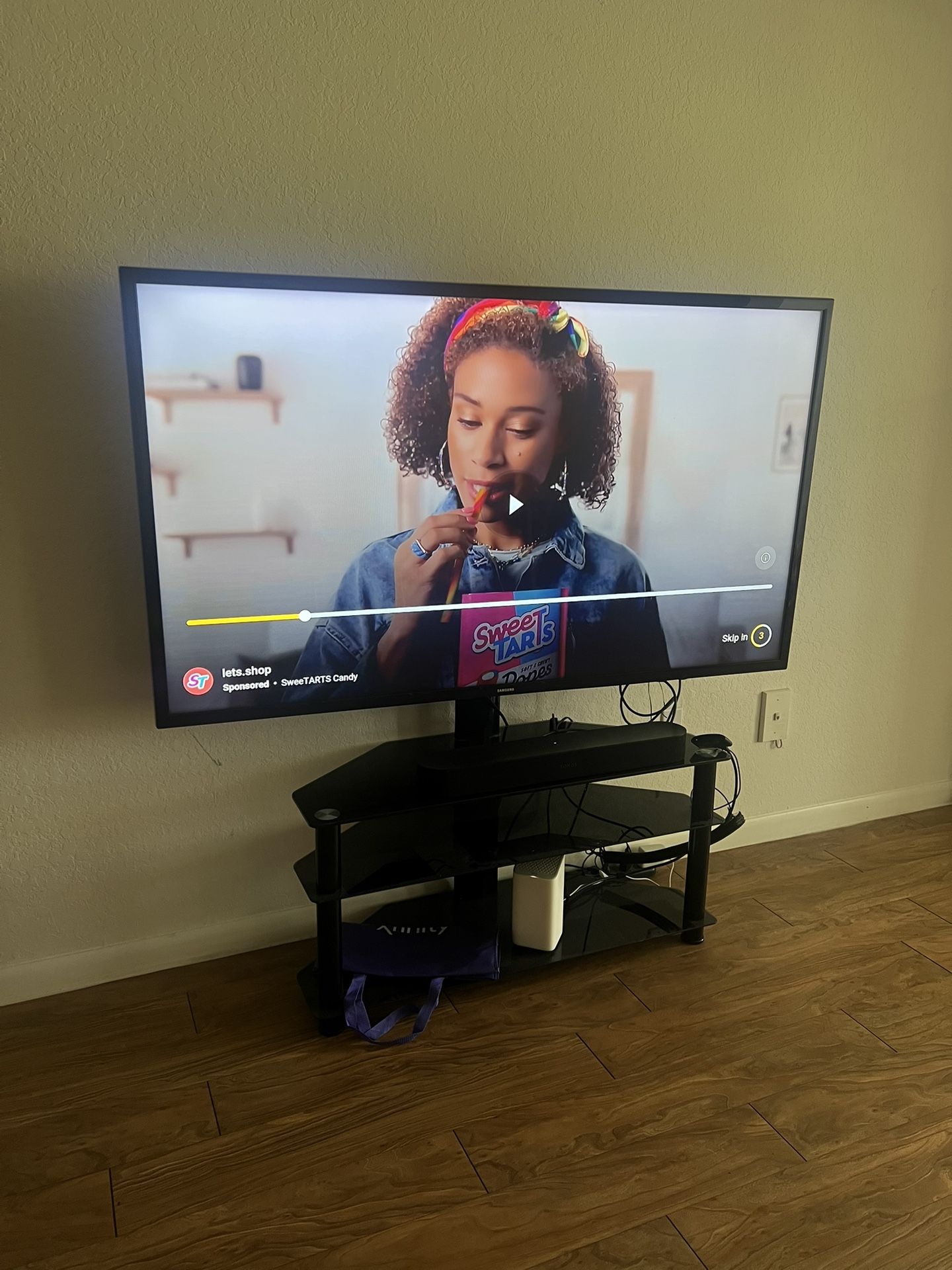Samsung Tv and stand