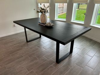 Large Modern solid wood Dining Table