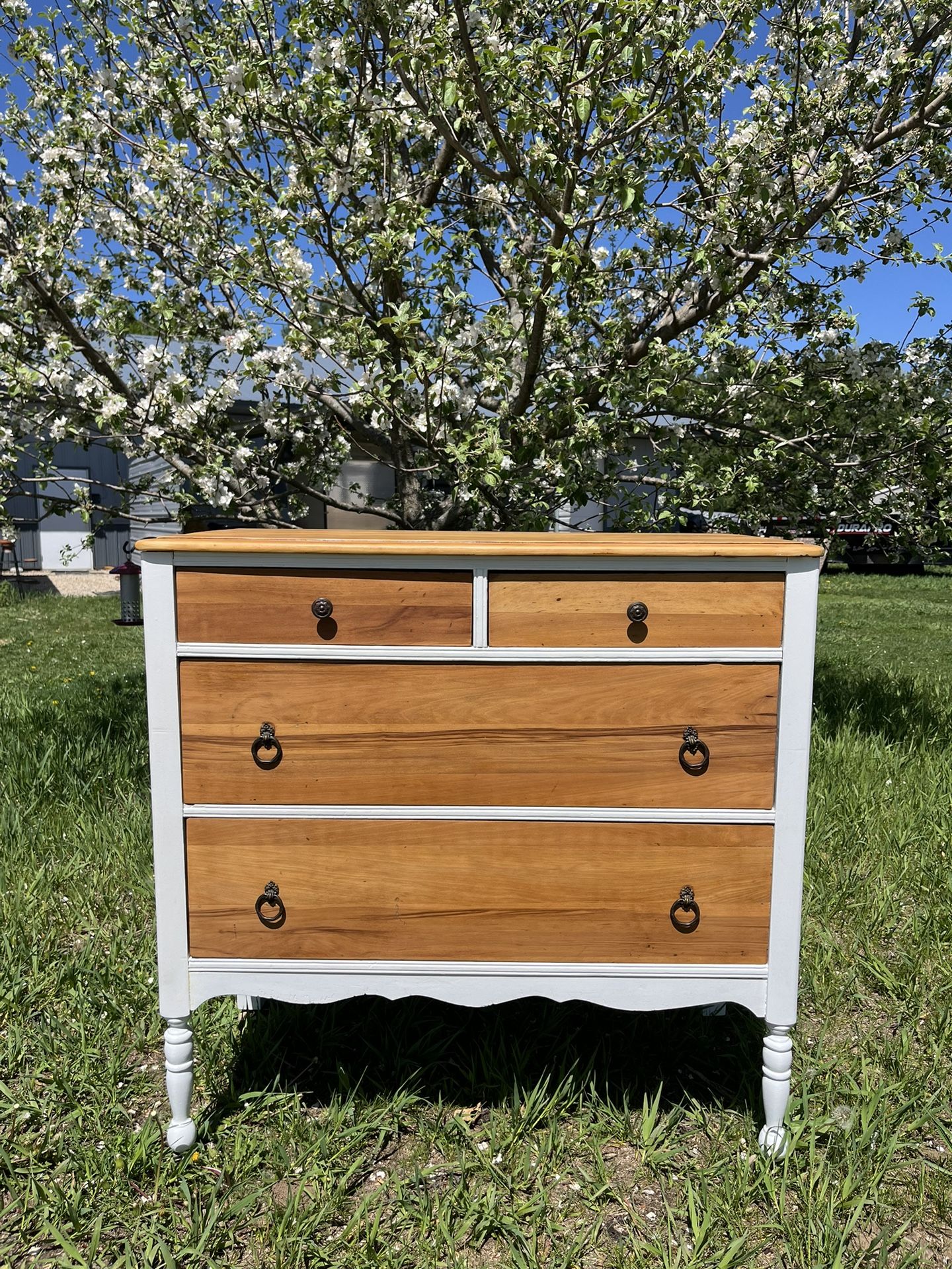 Vintage Farmhouse Solid Wood Dresser