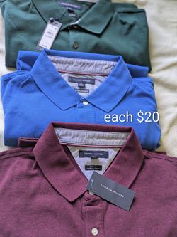 3 Tommy Hilfiger  Polo Shirts.( Short sleeve)(  XXL)Brand new. (Each $20