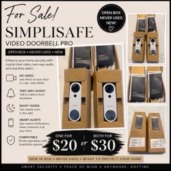 SimpliSafe video doorbell
