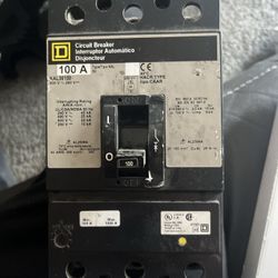 Square D 600v 100a 3 Phase Breaker Kla36100