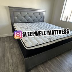 NEW KING BED FRAME WITH MATTRESS 
