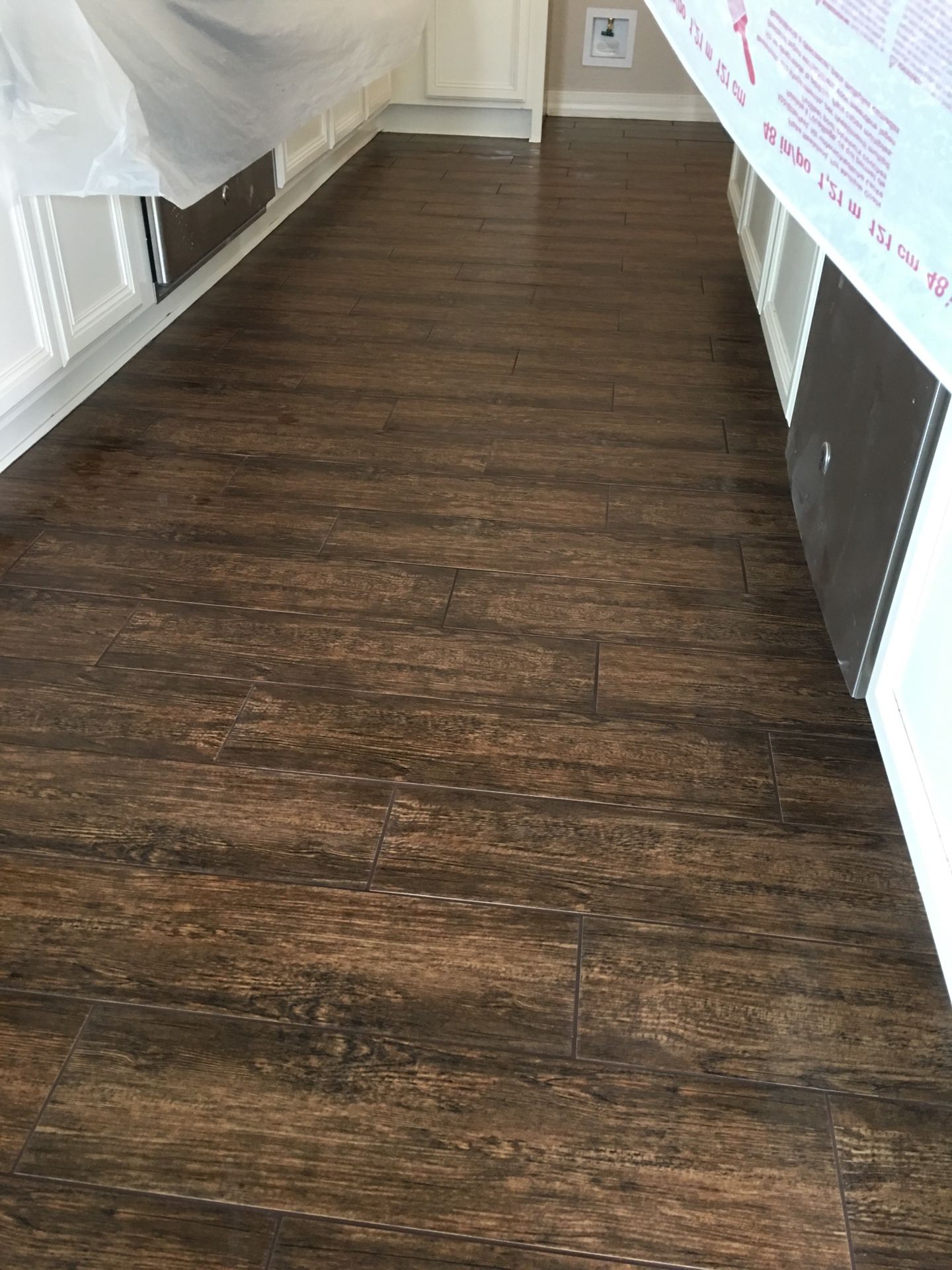 Tile installation