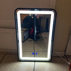 LED Bathroom Mirror 15” x 24” – Wall Mount