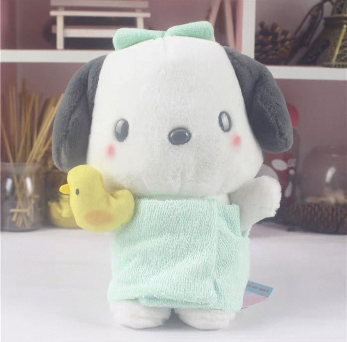 Sanrio Bath Towel Headband Pochacco Plush Stuffed Plushie NWT