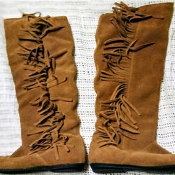 Native American Inspired Knee High Boots
