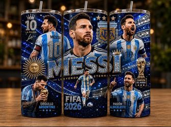 Messi Argentina tumbler