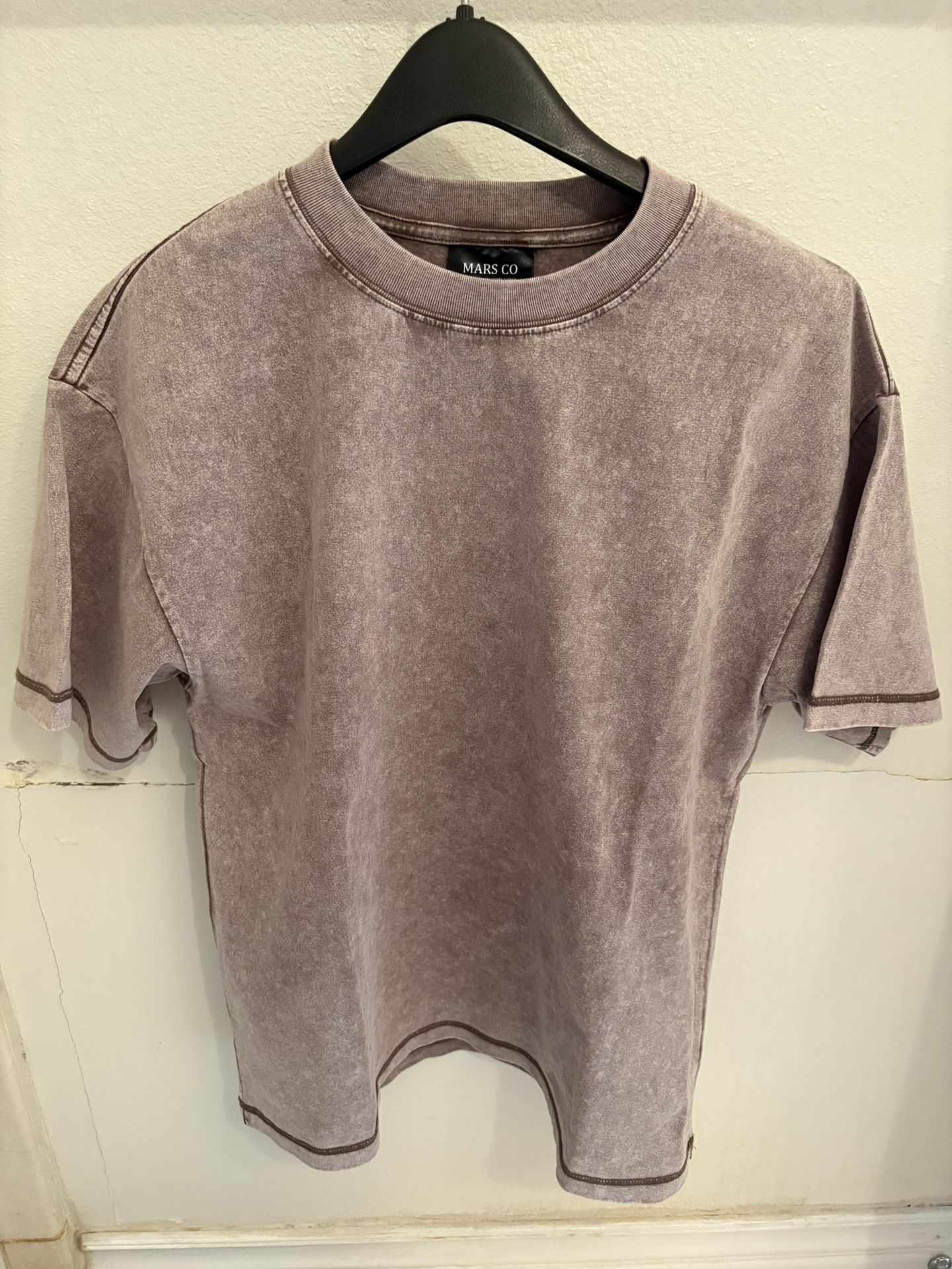 Men’s Mars Co Taiwan Washed Short Sleeve Sweatshirt - Purple - L
