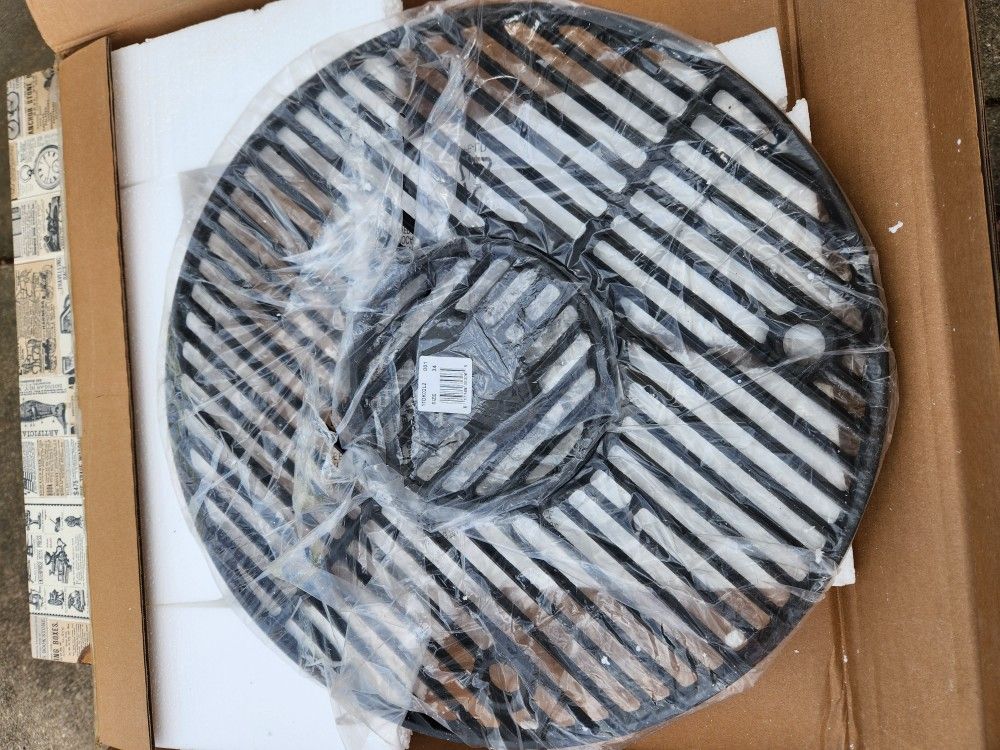 GRISUN Cast Iron Round Grill Grate 19.5" for most 20 inches inner diameter kettle charcoal grills