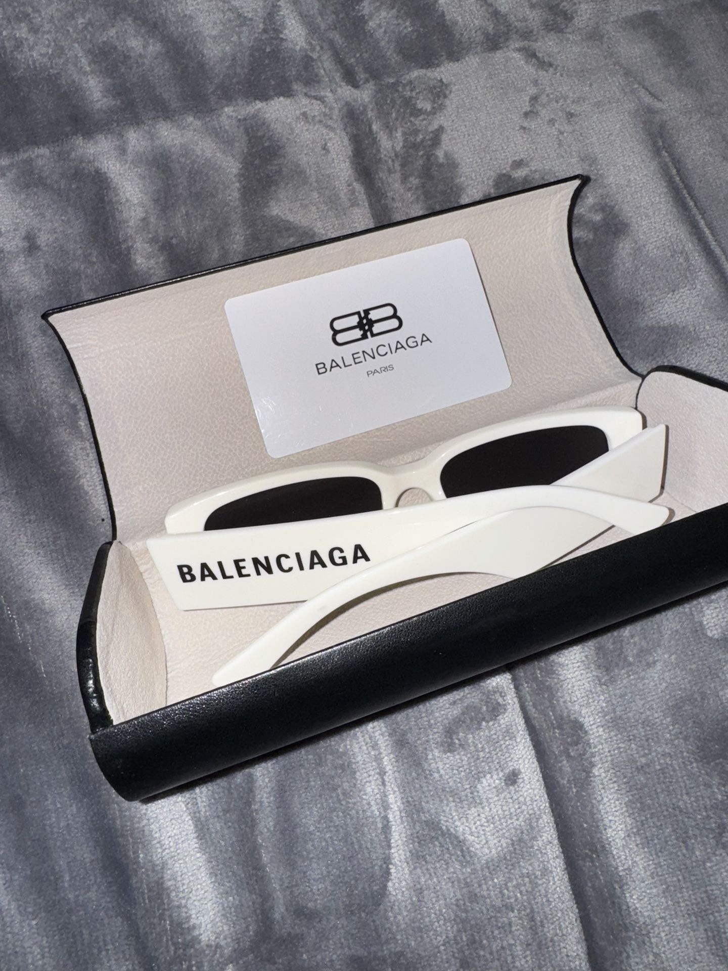 Balenciaga White Sunglasses