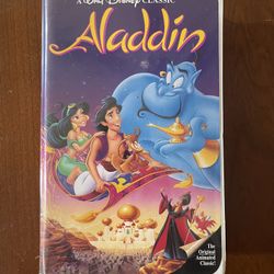 Aladdin Disney Black Diamond VHS Tape