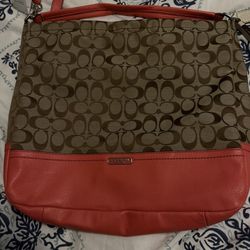 Coach Khaki Tearose Hobo M-1320 F23279 NEW