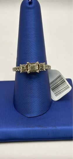 Three-Stone Princess Cut Diamond Ring size 8.5