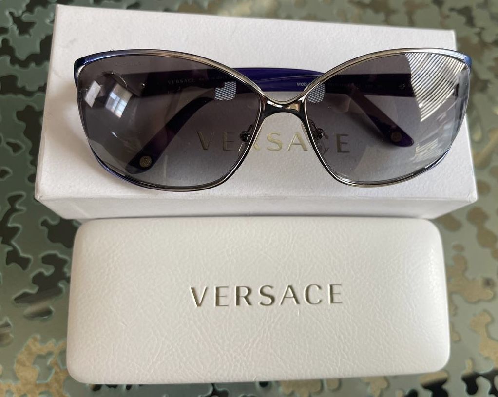 Versace sunglasses women used in the box