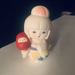 Ceramic original japonese doll. Preowned gently used. 5.6” tall. Comes from a smoke free home.  