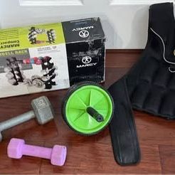 Workout 20lb Weight Vest Dumbbells Rack (NEW) etc $70 for All 
