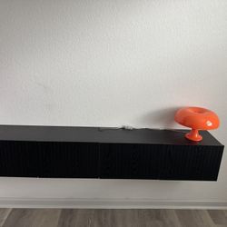 Black Floating Tv Stand/shelf