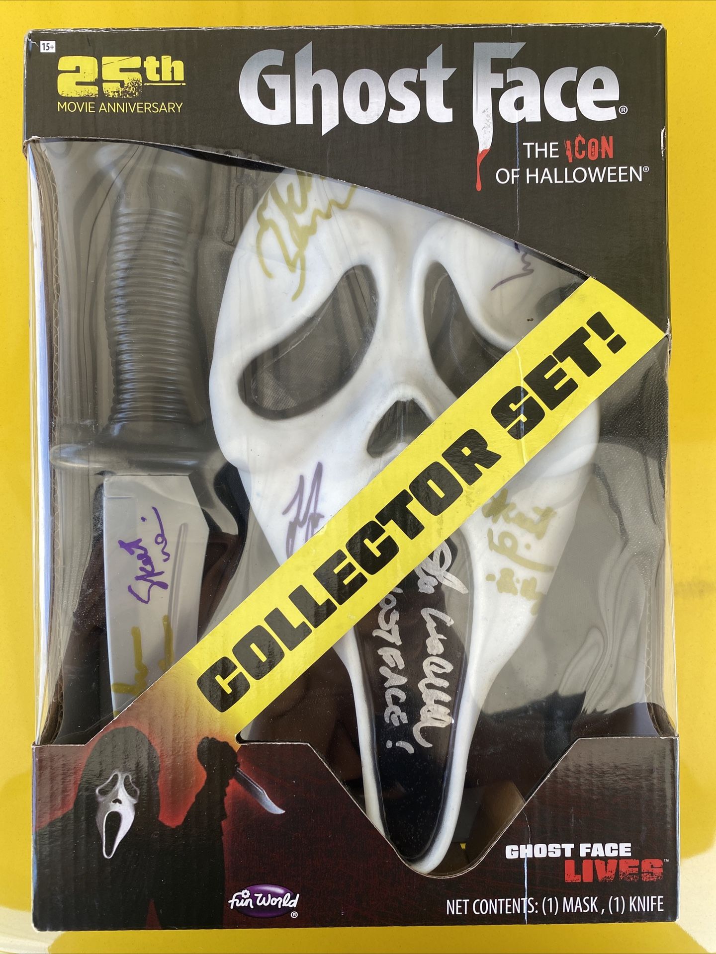 Scream Ghost Face Mask And Knife Set