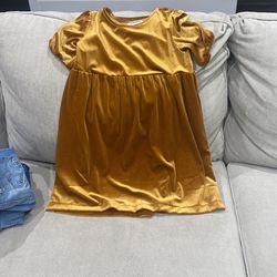 Gold Dress Size 10/12 Girls 