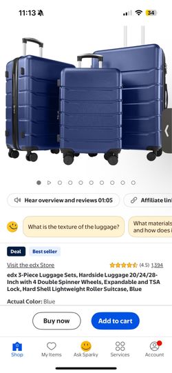 Trolley suitcases 3 pack