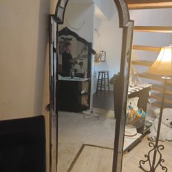 Elegant Arched Bevel Mirror 6ft