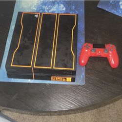 Bo3 Ps4 With Red Controller 