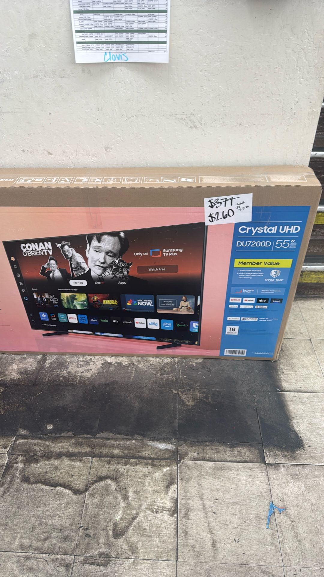 55” Samsung UHD Tv