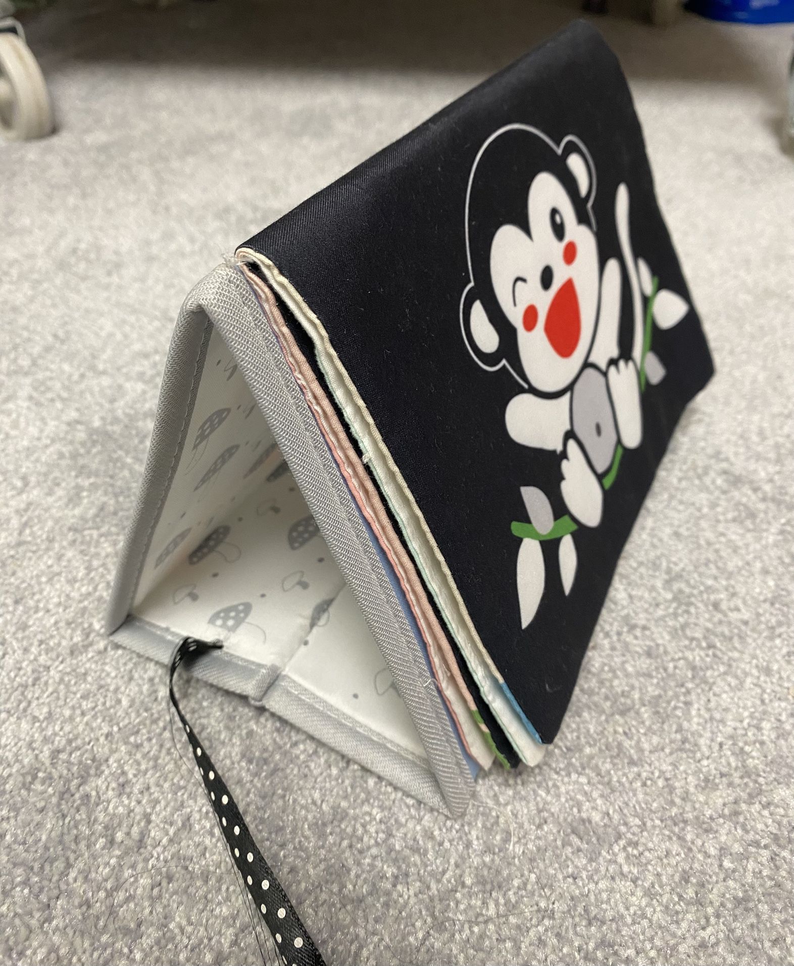 Baby mirror toy soft book