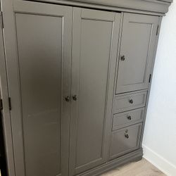 Office Desk - Computer Console  - File Cabinet