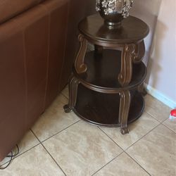 2 End Tables And One Round Table
