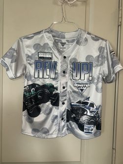 Boys' Monster Jam Baseball Jersey size 8 