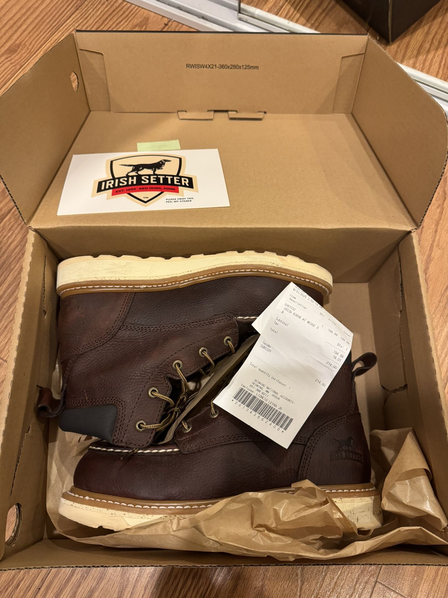 Irish Setter Red Wing Work Boots