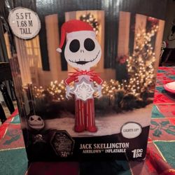 5.5 Ft Nightmare Before Christmas Jack Skellington Inflatable 