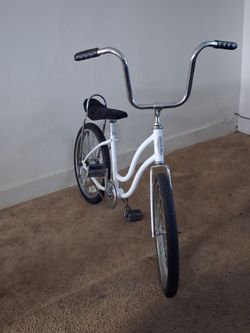Lowrider bike  white schwinn