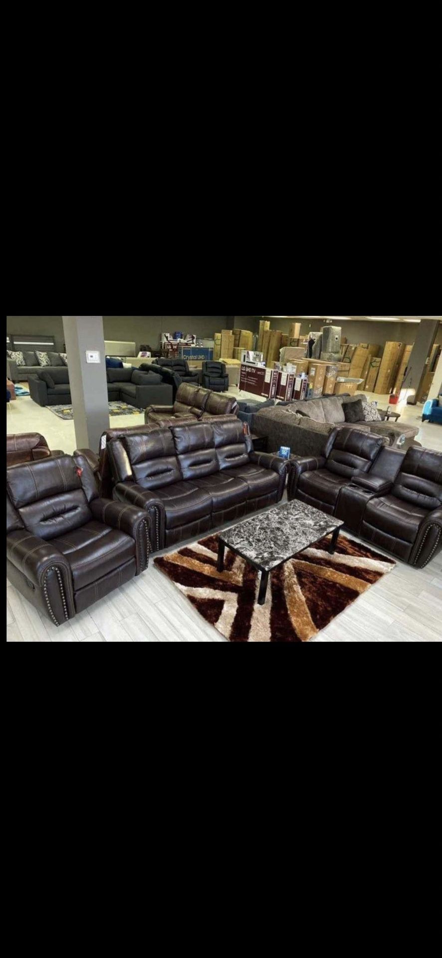 New 3pc Recliners Set