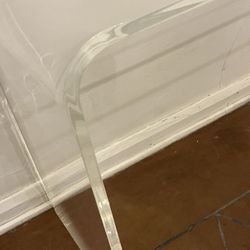 1970's Vintage Heavy Lucite Console Table Mid century Modern Hollywood Regency 